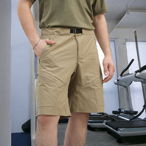 กางเกงวอร์มออกกำลังกายของผู้ชายเอวสูง5นิ้วเอวยางยืดกางเกงวิ่งออกกำลังกายกันน้ำเป็นมิตรกับสิ่งแวดล้อม - Product Image 2