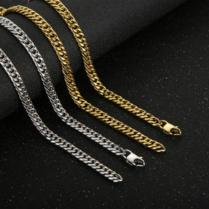 Quality Assurance Tarnish Free 6.5mm Stainless Steel Curb <strong>Chains</strong> for Men Daily Wear - Product Image 3