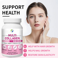 Capsules de collagène complexe multi-sources de la marque Ausreson, produits de beauté halal, complément alimentaire, capsules de peptides de collagène multi-vitamines