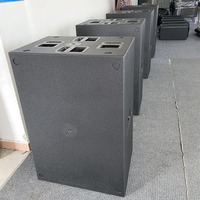 Système de sonorisation LASE SOUND avec deux caissons de basses actifs en néodyme de 18 pouces, 1600 W, plage de fréquences 28 Hz-250 Hz, enceinte en bois pour DJ en intérieur
