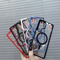 Pour Samsung S25 S24 S23 Ultra S22Plus coque de téléphone sans fil transparente magnétique mat acrylique antichoc couverture de téléphone