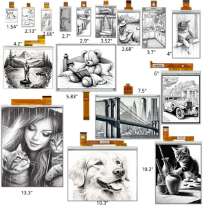 Chất lượng tốt nhất E Ink display1.27 1.54 2.13 2.66 2.9 3.52 3.68 3.7 4.2 5.83 7.5 7.8 10.2 10.3 13.3 E Ink Màn hình E giấy hiển thị - Product Image 1