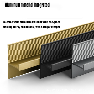 Vente directe d'usine-Poignée de traction invisible sans fente pour armoires et tables de chevet-Modèle Lightning-Poignée en aluminium - Product Image 6