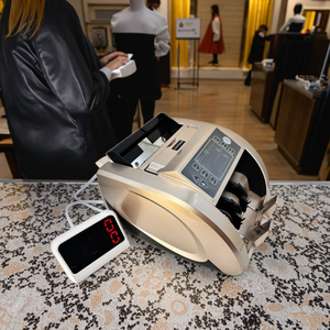 La meilleure machine de compteur d'argent de fausse note de capture de couleur d'or soutient la technologie d'IR USD/EUR/GBP/VND l'automobile de catégorie d'affaires de valeur élevée - Product Image 5