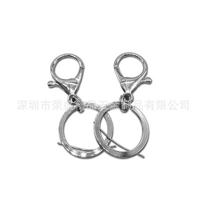 Mousqueton rond en alliage de zinc pour porte-clés, accessoires de maroquinerie et vêtements, résistant à l'usure, fabriqué à Shenzhen - Product Image 1