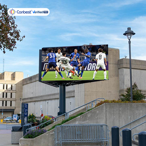 Layar <span class=keywords><strong>LED</strong></span> Canbest Outdoor P5 2.88x1.92m Paket Lengkap All in One, Billboard <span class=keywords><strong>LED</strong></span> Dua Sisi dengan Pemasangan Tiang - Product Image 1