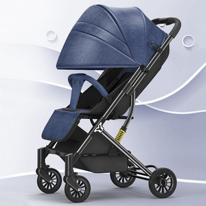 Carrozzina per bambini con struttura in acciaio leggero pieghevole a una mano confortevole passeggino portatile multifunzionale in tessuto da soggiorno E-Commerce <span class=keywords><strong>negozi</strong></span> - Product Image 2
