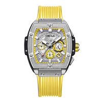 ONOLA 6825 de luxe made in rpc gents quartz montre dernières Silicone bande Lumineux affichage de la date quantité minimale de commande 1 sport montre-bracelet