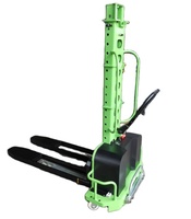 Chargeur de palette semi-électrique à chargement automatique, 500kg, 1500kg, empileur portable à chargement automatique