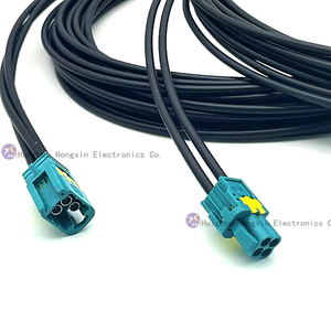 RF koaksiyel kablo düzeneği PVC yalıtımlı MCX Fakra F erkek MMCX erkek otomobil kablo demeti kullanımı için - Product Image 3