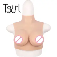Tgirl c copo de tamanho grande, silicone formas de mama grandes, realista, crossdressing, seios falsos, aprimorador