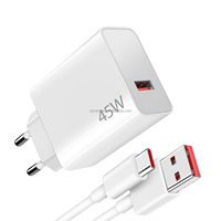Cocok untuk Pengisi Daya Xiaomi 45W  Colokan EU/US  Port USB  Pengisian Super Cepat  Kabel Data Retractable  Pengisian Cepat  Adaptor Daya