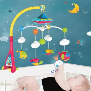 Baby Bed Musical Toys Baby Cloud Rattles Crib Mobiles Toy Bell Musical Baby Cribs Bed Mobile