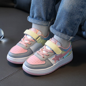 Trẻ em kẹo màu trượt trên giá rẻ Sneakers bán buôn hỗn hợp cô gái trẻ em Giỏ Giày giản dị - Product Image 5