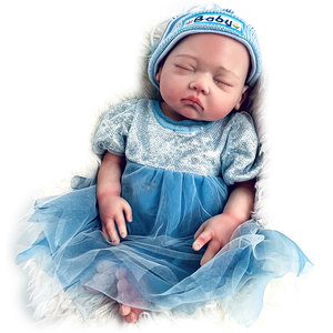 Poupée de <span class=keywords><strong>bébé</strong></span> <span class=keywords><strong>fille</strong></span> <span class=keywords><strong>Reborn</strong></span> en Silicone solide de 45CM, corps <span class=keywords><strong>très</strong></span> doux, <span class=keywords><strong>réaliste</strong></span>, <span class=keywords><strong>réaliste</strong></span>, cadeaux d'anniversaire de <span class=keywords><strong>bébé</strong></span> <span class=keywords><strong>Reborn</strong></span> - Product Image 2