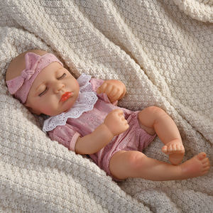 Yeezwood NOUVEAU Mignon <span class=keywords><strong>40cm</strong></span> Poupée <span class=keywords><strong>Reborn</strong></span> pour Fille Nouveau Style Corps Entièrement en Vinyle Poupée <span class=keywords><strong>Reborn</strong></span> Réaliste en Silicone pour Fille - Product Image 6