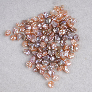 Perles d'eau douce blanches baroques 5-6 mm, perles régénérées en vrac, matériel de fabrication de bijoux, prix par unité - Product Image 5