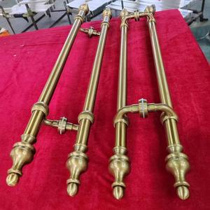 A0498 Austin fabrika seri üretim paslanmaz çelik sus 201 alüminyum fırçalanmış PVD altın renk kapı çekme kolu - Product Image 1