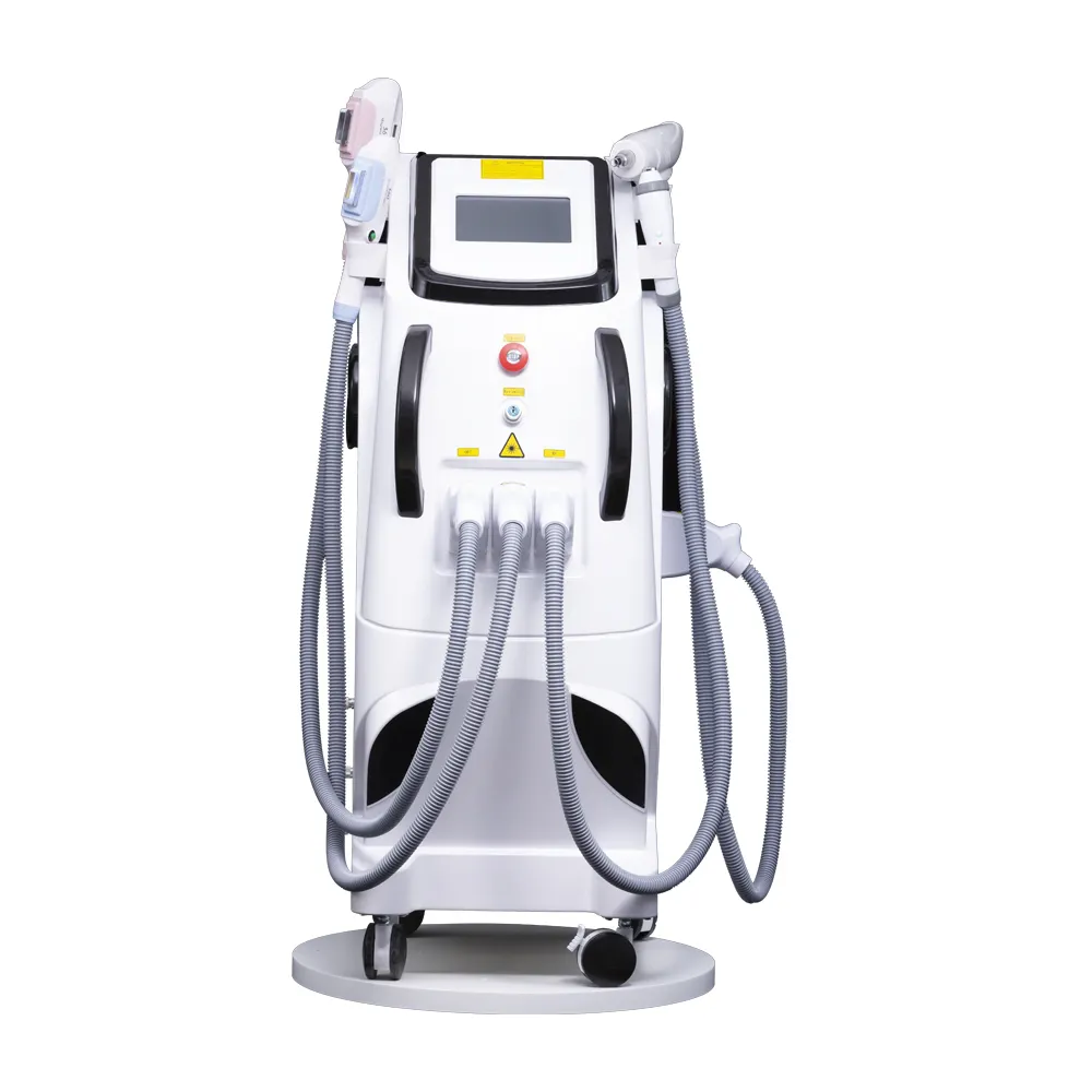 4 trong 1 nhanh chóng tóc Loại bỏ máy laser Loại bỏ hình xăm 360 Magneto tóc Remover Máy OPT Laser IPL Beauty Salon Máy cạo lông