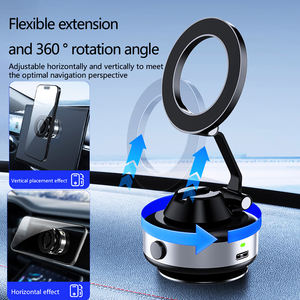 Soporte giratorio para teléfono de coche eléctrico de 360 °, montaje de succión magnético fuerte, soporte de adsorción automática Universal antivibración X98 - Product Image 3
