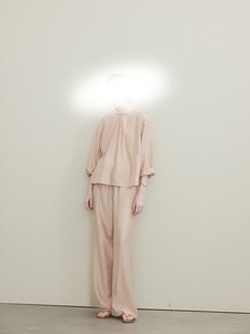 Completo casual rosa a due pezzi, vestibilità comoda, per donna, stile francese. - Product Image 1