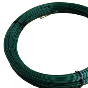 wholesale price PVC coated iron wire/ wire with green color/PVC wires