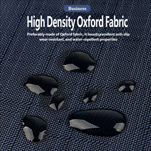 Maletín de Negocios de Tela Oxford para Hombre, Bolsa para Portátil con Cierre de Cremallera, Impermeable y Resistente a los Golpes para Almacenamiento de Documentos - Product Image 5