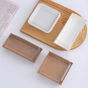 กล่องกระดาษขนมอบเค้กแบบมีฝาปิดโปร่งใสสีขาวและหนัง - Product Image 6