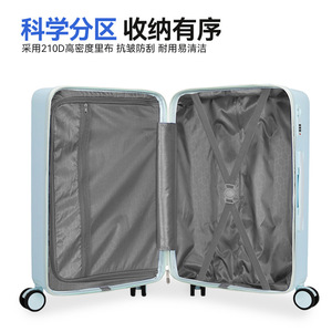 Women's 20 Inch Trolley Suitcase With Lock Silent Wheels Solid Color Carry On Travel Luggage Summer 2025 - Product Image 2