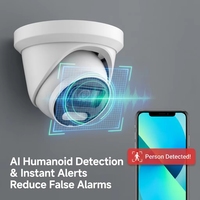 Caméra IP HIK Compatible 8MP 4K Vision Nocturne Couleur Dôme POE Surveillance Sécurité Détection IA Plug & Play NVR OEM
