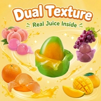 Bonbons gélifiés à la mangue verte pelables Lechao, bonbons gélifiés moelleux et juteux, étiquette privée OEM pour enfants