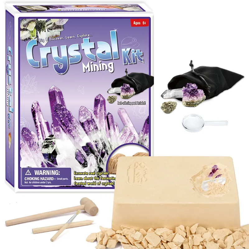 Diy Archeologie Opgraving Kit Speelgoed Graven Crystal Pirate Schat Gems Speelgoed Met Tool Graafmachine Speelgoed Voor Kid Gift