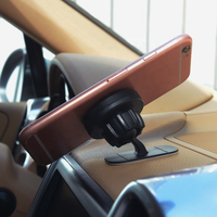 Support de téléphone magnétique flexible à 360 degrés en ABS, idéal pour tableau de bord de voiture, bureau et lit – Meilleure vente