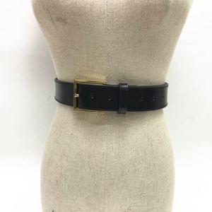 Ceintures habillées en <span class=keywords><strong>cuir</strong></span> de vache véritable tendance pour femmes, boucle <span class=keywords><strong>dorée</strong></span> avec lettres personnalisées, matériau en alliage - Product Image 4