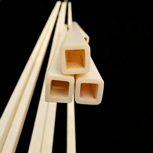 Tubo Cuadrado de Cerámica de Alúmina Al2O3 de Alta Pureza 99, Tubo de Electrodo Aislante Refractario - Product Image 2
