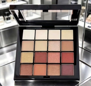 Palette de fards à paupières 16 couleurs, tendance, tons terreux, fini mat et nacré, longue tenue, waterproof, nude. - Product Image 2