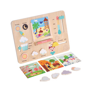 Wooden Healthy Life <strong>Pyramid</strong> Set Toys for Children Other <strong>Puzzle</strong> Education Toys - Product Image 6