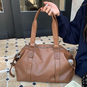 กระเป๋าโท้ทผู้หญิง ความจุขนาดใหญ่ ปิดด้วยซิป ทรงสี่เหลี่ยมแนวนอน สีพื้น สีน้ำตาล สีดำ ใช้ได้ทุกวัน ฤดูใบไม้ร่วง 2024 - Product Image 3