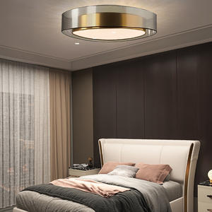 Plafonnier LED Minimaliste Nordique Tendance Tout en Cuivre Élégant Designer pour Salon Bureau Salle à Manger Chambre Principale - Product Image 3