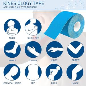 Produit sportif Bande élastique en tissu Bande kinésiologique <span class=keywords><strong>Kinesio</strong></span> Taping-Bande élastique thérapeutique athlétique - Product Image 2