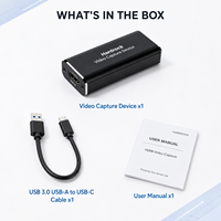 Hardrock 4K untuk Kartu Pengambilan Video USB 3.0 1080P 30Hz Perekam untuk OBS Streaming Gaming MP4 Windows Mac Android