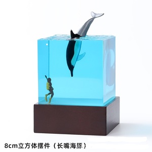 Sáng Tạo Đại Dương Diver Cá Mập Cá Heo Nhựa Nghệ Thuật Trang Trí Điện Ánh Sáng Ban Đêm Trang Trí Thủ Công Trang Trí Nhà - Product Image 5