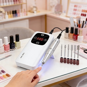 5. Profesyonel 2'si 1 Arada Tırnak Alet Seti: Elektrikli Matkap + UV LED Lamba, Salon ve Evde Manikür İçin Tam Set - Product Image 1