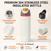 Botella de Agua de Acero Inoxidable 304 Aislada con Doble Tapa para Bebidas, Estilo Owaal, 24 oz, Termo, Botella de Agua, Logotipo Personalizado, Venta al por Mayor