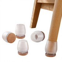 Protections de pieds de meubles en silicone, patins en feutre anti-rayures, embouts antidérapants pour chaises, pour balcon, terrasse, pont