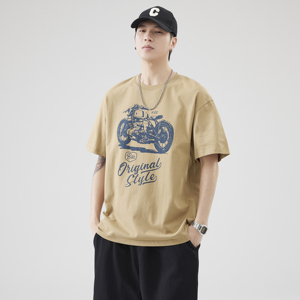 2024 venta al por mayor de alta calidad de gran tamaño de los hombres sueltos camiseta estampada 99% + algodón gordo hombres camisas de manga corta - Product Image 1