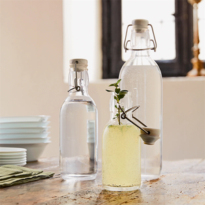 Swing Top Glass Bottles <strong>1</strong> <strong>Litre</strong> Water Bottles With Stopper Flip Top Factory Price Glass Drinking Bottles - Product Image 2
