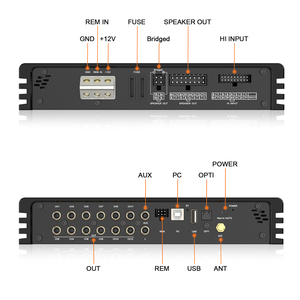 AudioWinner E812.10D โปรเซสเซอร์สัญญาณเสียงดิจิตอลสำหรับรถยนต์ มัลติฟังก์ชั่น มินิ 8 แชนแนล คลาส D พร้อมแอมพลิฟายเออร์ในตัว - Product Image 3