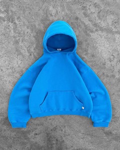 Custom Big Hood 480g Fleece Grueso Baggy Hombres Hombro Dropped Hoodies Unisex Heavyweight Oversized Boxy Cropped Fit Zip up Hoodie - Product Image 3