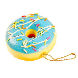 Jouet Squishy en PU à Rebond Lent, 6 cm, en Forme de Donut et de Pain, pour Filles et Garçons, Pendentif, Porte-clés, Autocollant de Réfrigérateur, à Pincer - Product Image 5